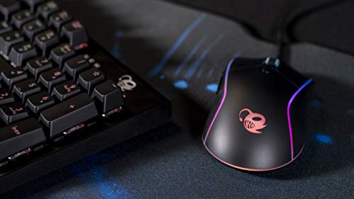 Souris Gaming avec LED DeepDarth Noir CoolBox 6400 dpi pour PC