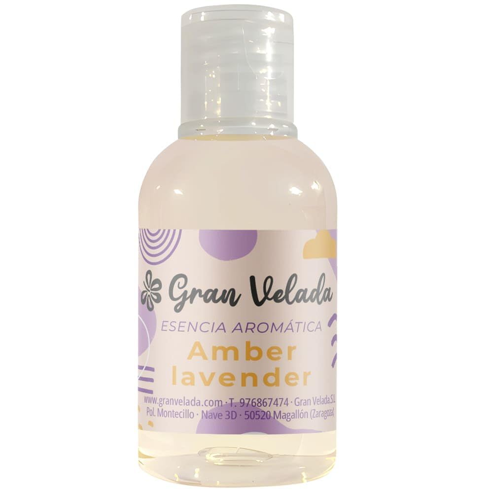 Gran Velada - Duftöl Amber Lavendel 1000 ml | Ätherisches Öl für Seifen, Kerzen & Kosmetik, Exotische Parfümessenz mit Sandelholz und Moschus, Hochkonzentrierter Duftöl Duft für DIY Projekte