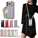 Carambola スマホケース AQUOS Sense7 用ケース ショルダー カード入れ付き ベルト付き 斜め掛け おしゃれ バンド付き 落下防止 保護ケース(ブルーグレー, AQUOS Sense7)