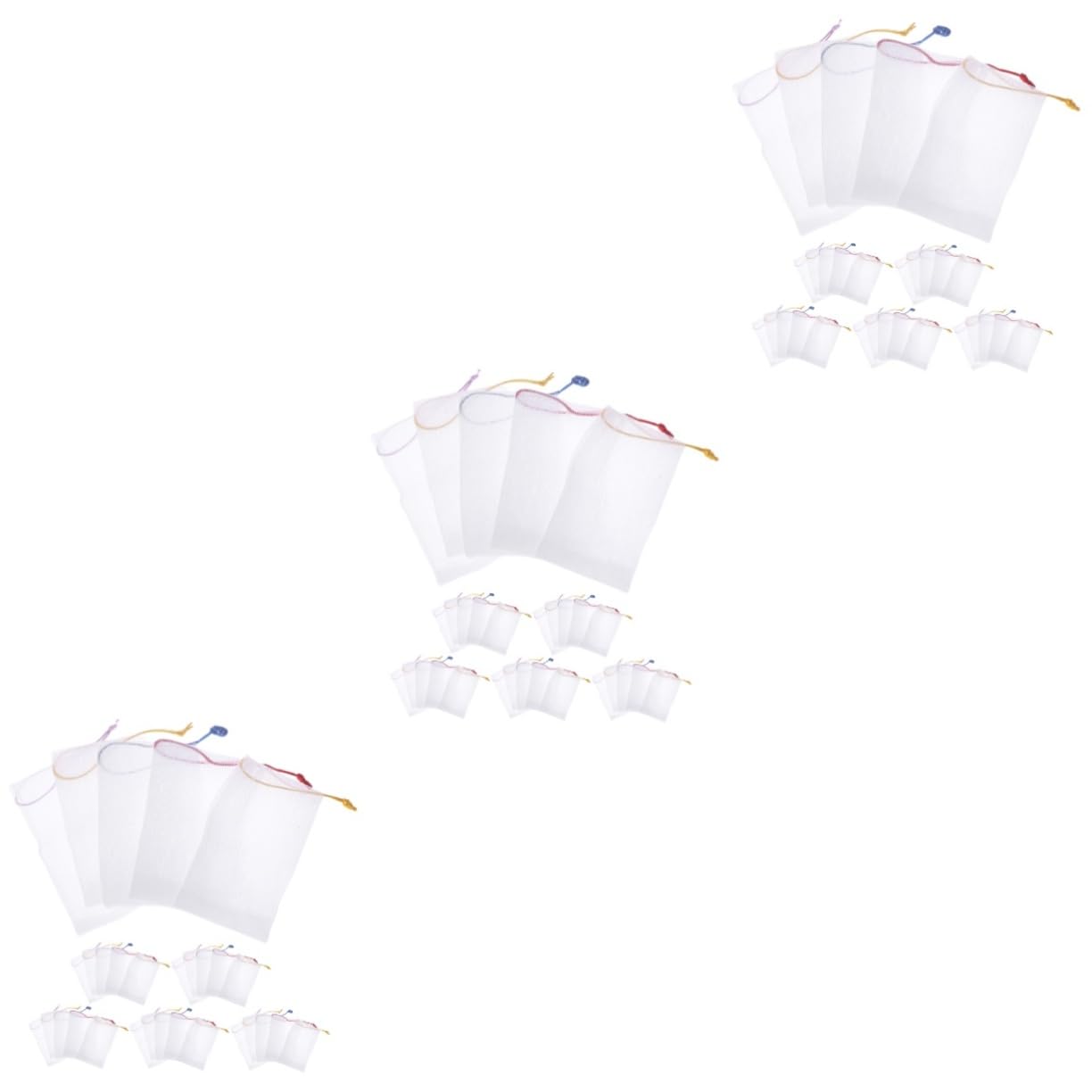 Amosfun 3 Set Di Saponette Con Rete Insaponante Per La Pulizia Del Viso E Delle Facile Manutenzione 50 Pezzi * 3