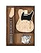Fistrock DIY Electric Guitar Kit Beginner Kit TL Style 6 String Right Handed Basswood Body with Ash Burl Top Hard Maple Neck Rosewood Fretboard Chrome Hardware Build Your Own Guitar.