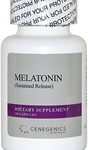 Cenegenics Melatonin SR 5mg, 30 Count Bottle- to Help Regulate Sleep & Wake Cycles