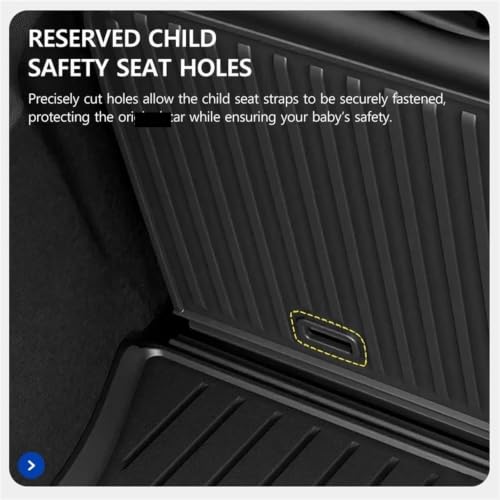 Tapis coffre voiture TPE imperméable et antidérapant pour Model Y