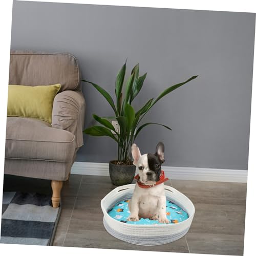 BESPORTBLE Cesta De Cama De Gato Tecida Corda De Algodão Camas De Gato Ninho De Dormir Para Animais