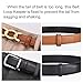 Belt Loop Keeper for Men & Women | Leather Replacement Belts Strap Holder | Loops for Pants | Extra Belt End Accessories Ring Retainer Black Brown Tan 25mm
