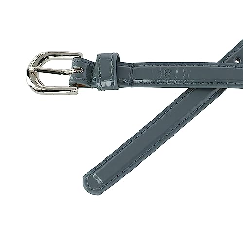 CTM Women's Skinny 1/2 Inch Dress Belt2