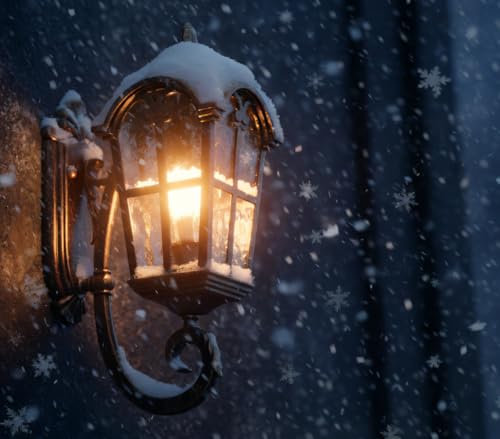 Image of YUBOLE Outdoor Wall Lights Antique Brass with Hammered Textured Glass