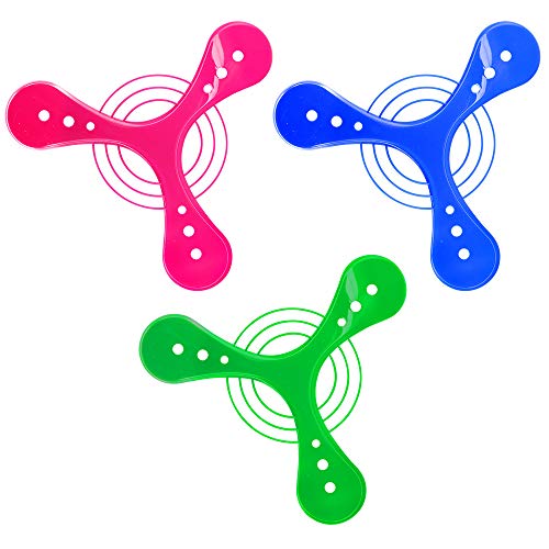 Kipp Brothers 6 Inch Mini Boomerang Plastic Flyer Toys - Pack of 12