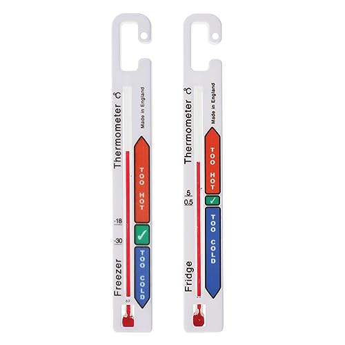 Twin Pack Fridge Freezer Thermometer Pack With...