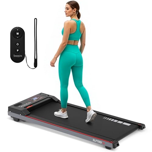 SereneLife cinta de correr escritorio, Plegable, De andar, Caminadora, Electrica, Treadmill, Compacta, Ideal para espacios pequeños