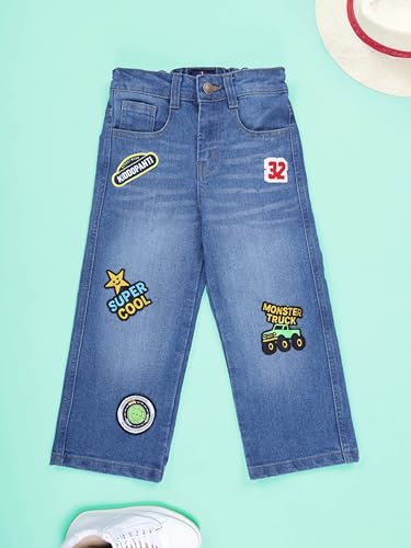 Image of KiddoPanti Boys Full Length Elasticated Waist Straight Fit Jeans