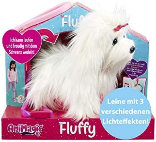 Anigmatic Fluffy Dog, White