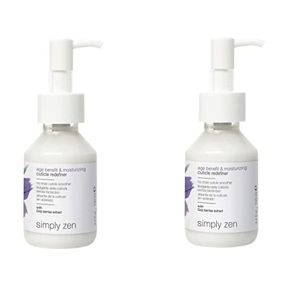 Simply zen age benefit & moisturizing cuticle redefiner DUO PACK 2 x 100 ml levigante della cuticola senza risciacquo 200ml PROMOZIONE SPEDIZIONE GRATUITA