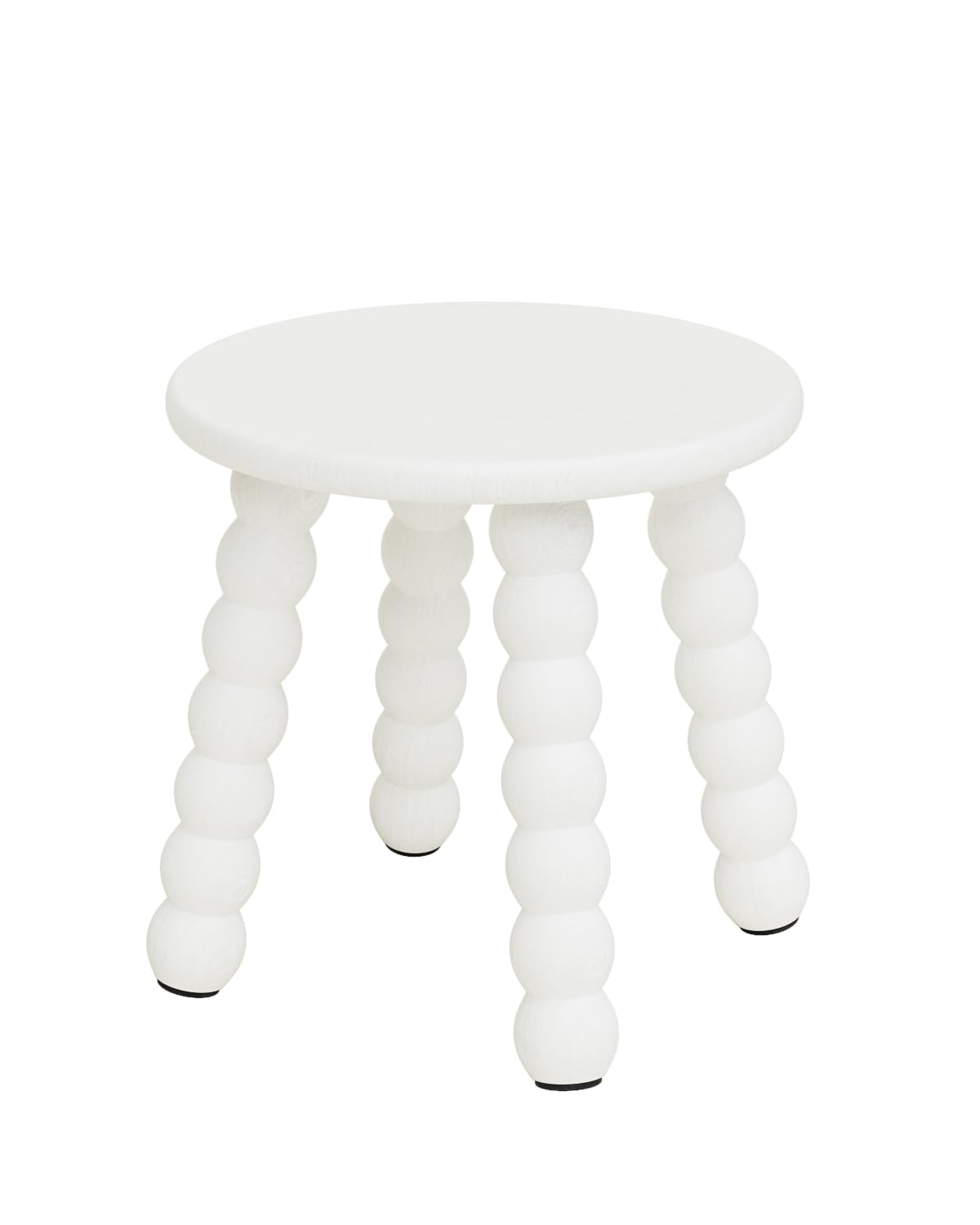 HEYZOEY Wooden Stool Small – Wood Step Stool for Kids, Plant Stools Indoor, Small Wooden Table for Bedroom or Nursery, Milking Stools for Home & Living Room,White
