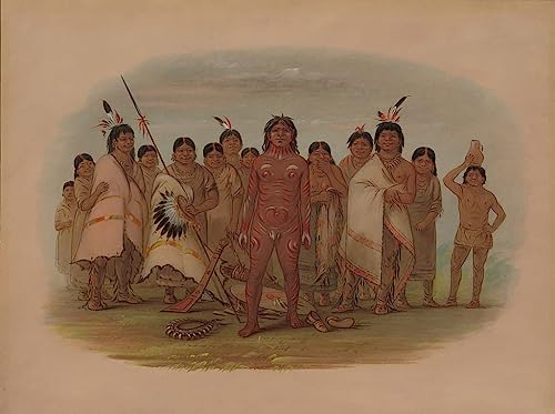 Affiche Toile Peignez-moi George Catlin pour créer un salon chaleureux et cosy