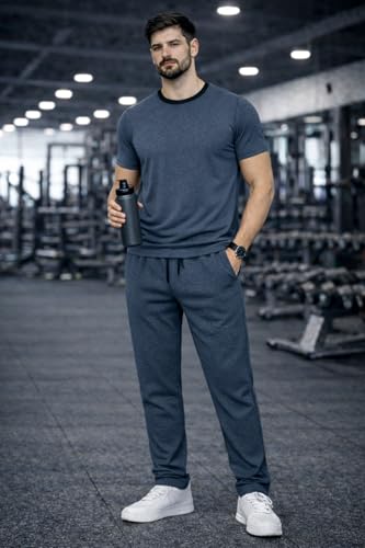 Image of Mack Jonney Men's Polyester Lycra Tracksuit | Lightweight Sports & Gym Wear | Comfortable Running & Training Track Suit for Men-MJ-184