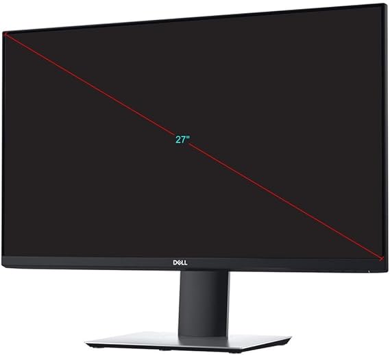 Dell P2720D 27 16:9 QHD LED-Backlit IPS LCD Monitor | Hz resolution, Viewable LED edgelight display 2560 x 1440 at 60, On-Screen, Display (OSD) adjustments, 27'