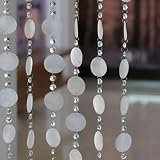 Synvexor 2026 NEW Natural Shell Crystal Finished Bead Hanging Curtain DIY Entrance Door Curtain