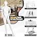 BETTARY Female Mannequin, 70 Inches Well Proportioned Female Model, Realistic Female Model with Full Body Torso and Adjustable Bracket, Plastic Model with Metal Base for Clothing Display, White
