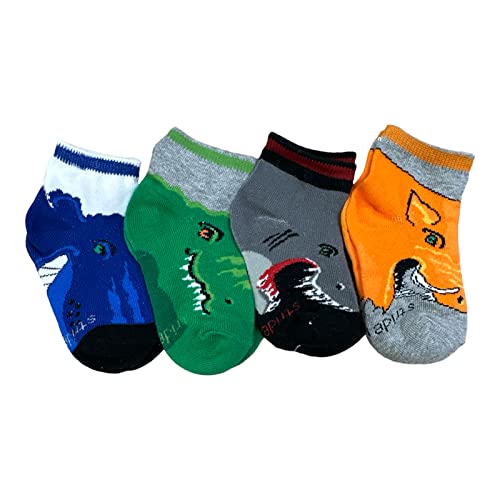 Toddler Boy Stride Rite 4-Pack Shark Socks, Shoe Size 3-7