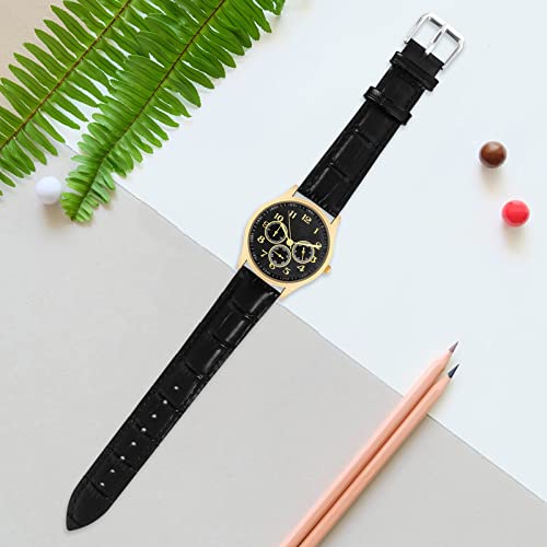 Cobeee Alligator Embossed Watch Bands, Soft Crocodile Pattern Leather Watch Straps Quick Release Replacment Classic Leather Watchband For Men And Women 18/20/22Mm Lug Width Wristband(18Mm, Black) #TOP6