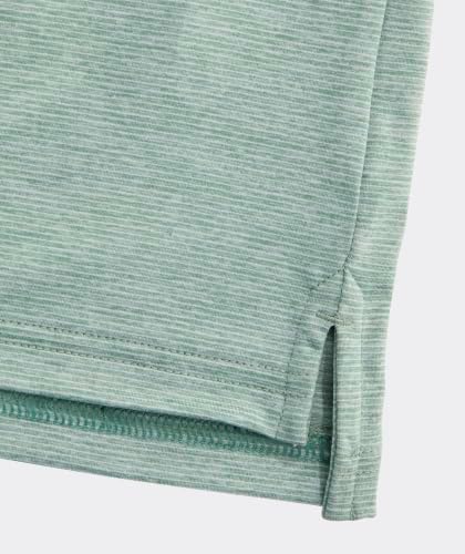vineyard vines Boys' St. Jean Stripe Sankaty Polo, Olive Dusk/White, 2T - 4