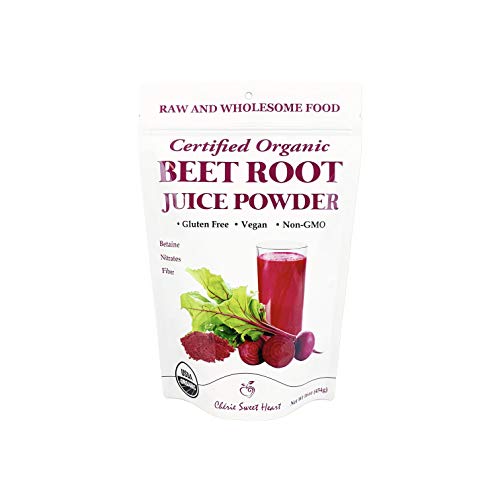 Organic Beet Root Juice Powder by Chérie Sweet Heart, Natural Nitrates for Energy