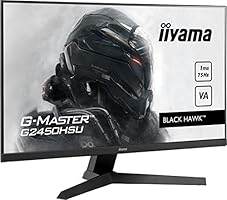iiyama G-Master Black Hawk G2450HSU-B1 60 cm (23,8") VA LED Gaming Monitor Full-HD (HDMI, DisplayPort, USB 2.0) 1ms Reaktionszeit, FreeSync, schwarz