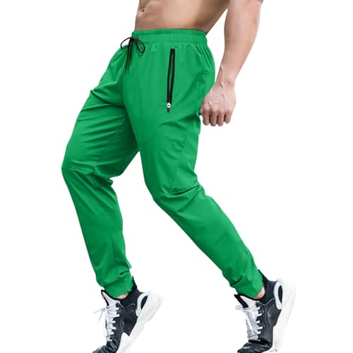 FQZWONG Mens Sweatpants Casual Elastic Waist Drawstring Jogger Pant Baggy Speed Drying Track Trousers Workout Outdoor Jogger
