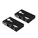 SIIG HDBaseT HDMI Extender 4K 60Hz HDR HDMI 2.0 Over Single Cat5e/6 with RS-232 & IR - 196ft (60m) @ 1080p & 114ft (35m) @ 3840x2160@60Hz YUV 4:4:4 8bit, RS232, HDMI 2.0 and HDCP 2.2, HDR, PoC, CEC