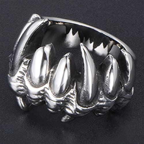 Jude Jewelers Stainless Stee Retro Vintage Gothic Death Wolf Teeth Skull Cocktail Party Biker Holiday Ring2