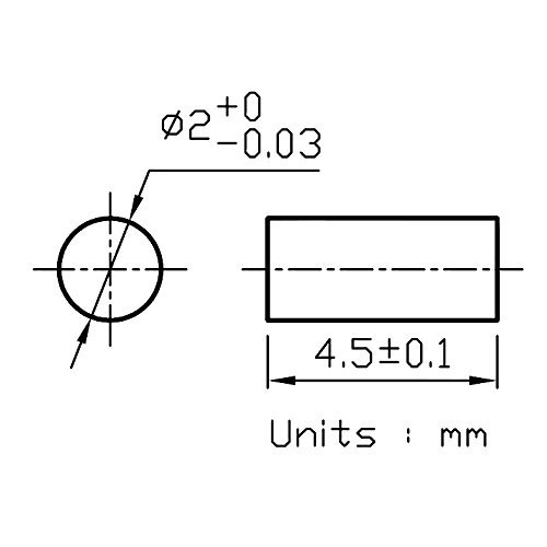 Image of RL24 Laser Diode Rod Lens O2x4.5mm, 3 PCS