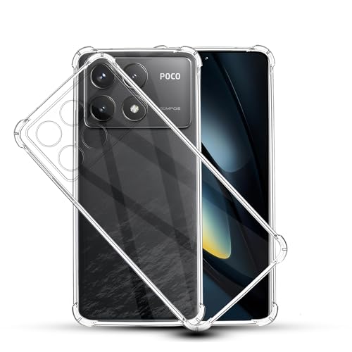 For Xiaomi POCO F6 Pro�P�[�X �ϏՌ��y�l�������ی�z�����\�t�gTPU �y�� POCO F6 Pro �J�o�[ �S�ʕی� �Ռ��z�� ���h�~ ���΂ݖh�~ Xiaomi POCO F6 Pro ��p�J�o�[[�N���A ����]