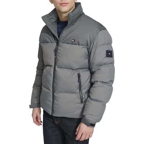 Image of Tommy Hilfiger Men's Mixed-media Puffer Jacket