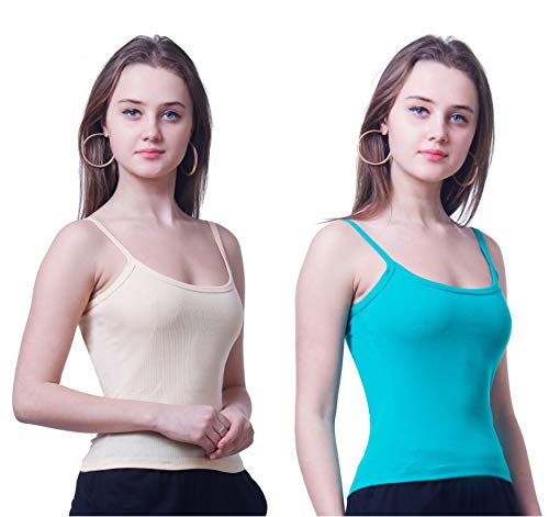 Image of Splash Women's Camisole Slip|Fine Cotton Rich Spaghetti Top for Women and Girls - 120