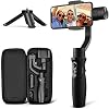 hohem 3-Axis Gimbal Stabilizer for iPhone 13 12 11 PRO X XR XS Smartphone with 3D Inception Sport Mode Object Face Tracking Motion Time-Lapse Quick Balance Handheld Gimbal for Vlog Youtuber Live Video