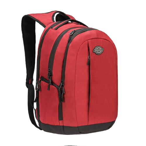 Dickies Large Laptop Backpack for Men Women, Water Resistant College Computer Bag For School Travel Work, Fits 15.6 Inch Notebook (Bloodstone)
