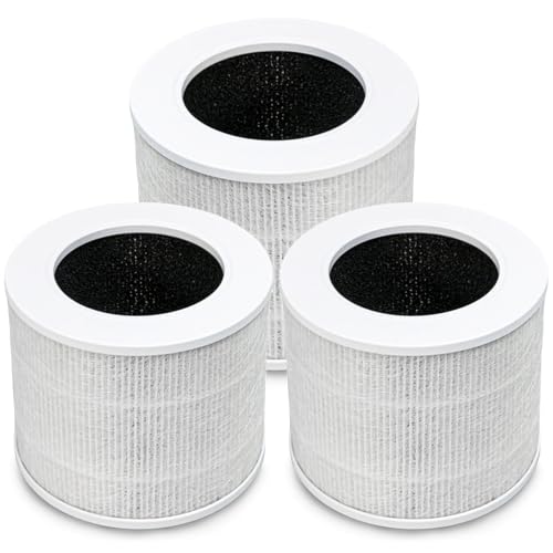 Image of XBGG Core Mini Replacement Filter Compatible with LEVOIT Core Mini-P Air Purifiers, 3-in-1 H13 True HEPA High Efficiency Filtration System, Core Mini-RF, Pack of 3