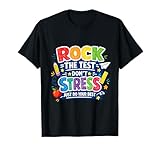 Rock The Test Don't Stress Just Do Your Best Exam Motivation T-Shirt