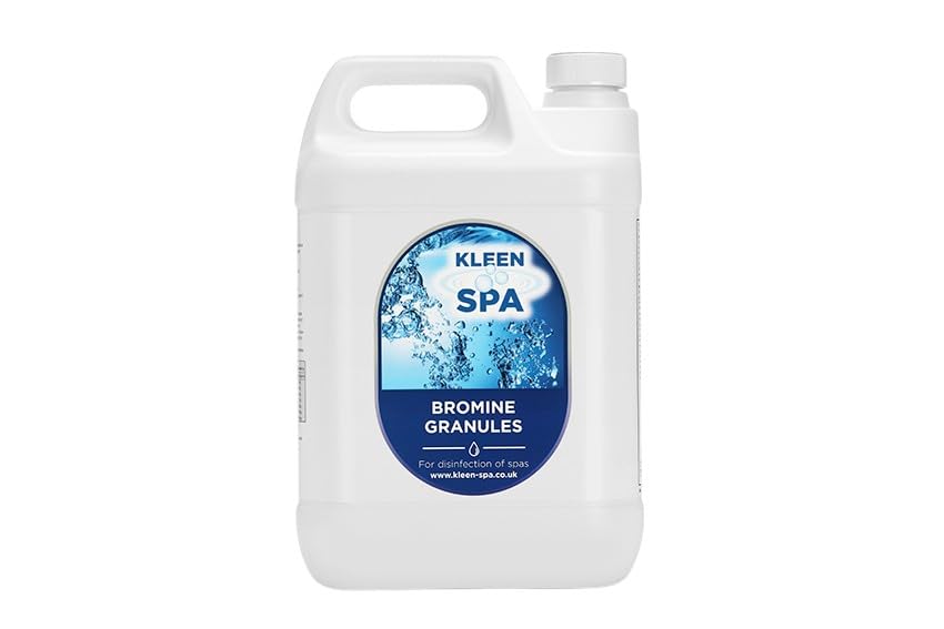 Kleen Spa Bromine Granules for Hot Tub 5KG Premium Fast Dissolving Hot Tub Bromine Granules for Crystal Clear Water