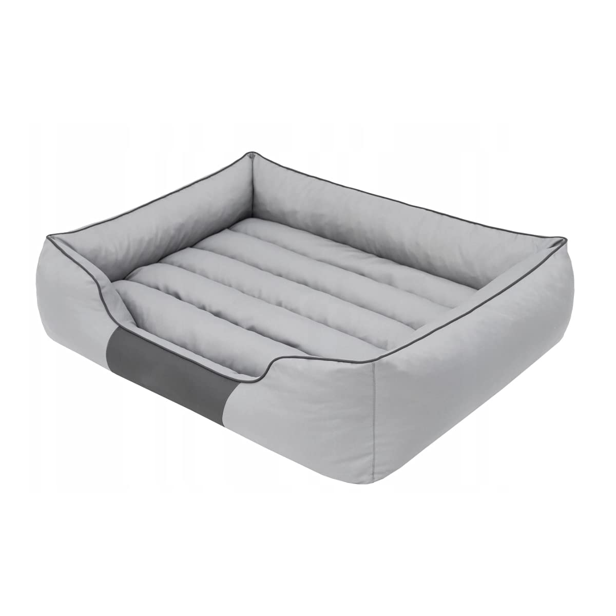 Comfort Hundematratze, Hundebett für Kleine, Mittlere, Große Hunde - Robustes, wasserdichtes Hundekissen, kuscheliges Schaum Tierbett, Outdoor & waschbar Hundematte - 85x65x24cm Grau