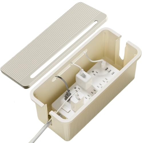Caja oculta de cables, elegante caja de gestión de cables, organizador de cables para sala de juegos, caja de cubierta antipolvo para enchufe, caja oculta de cables para sala de estudio, solución de