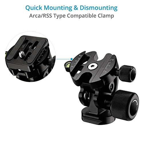 PROAIM SnapRig TwoWay Tilt Monopod Head for Camera & Heavy Lenses