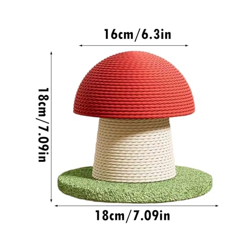 Griffoir pour chat en sisal : arbre à chat champignon stable - 5