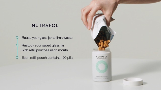 nutrafol women39s balance hair growth supplements ages 45 and up clinically proven for visibly thicker hair and scalp coverage dermatologist recommended - 1 month supply