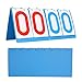 ETAINGYEUN Portable Water Prevent 4 Digit Scoreboard for Volleyball Basketball RED Blue