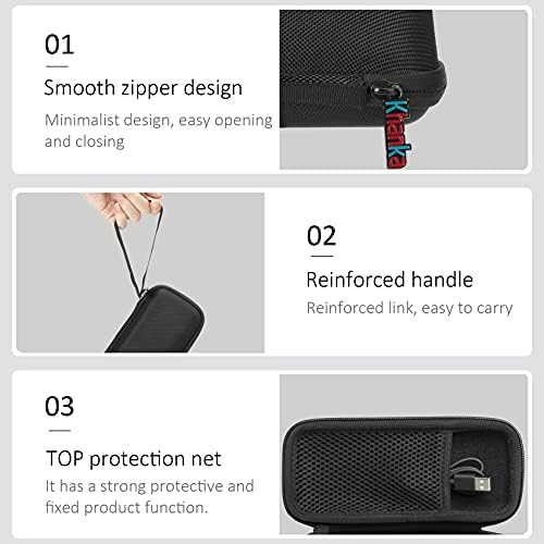 Khanka Hard Travel Case Replacement for Sonos Roam/Roam SL Bluetooth Speaker (Inside Black)