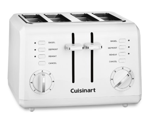 Cuisinart Cpt-142P1 4-Slice Compact Plastic Toaster, White & Cco-50N Deluxe Electric Can Opener, White #TOP2