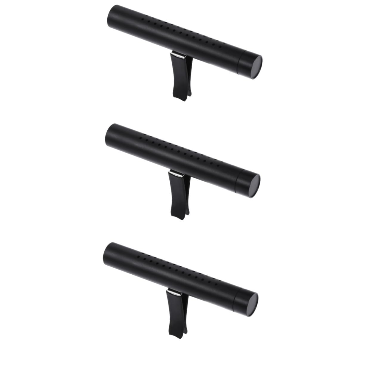 ULTECHNOVO 3pezzi Diffusore Di Aromi Per Auto Silicone Con Clip Per Bocchetta Elegante Diffusore Di Profumo Con Bastoncino Sostitutivo Per Design Nero Moderno Per Atmosfera Rinfrescante Auto