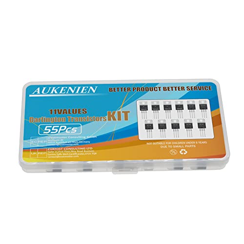 AUKENIEN 11 Werte TIP Transistor Silizium Leistungstransistor TIP31C TIP32C TIP41C TIP42C TIP142T TIP147T TIP120 TIP121 TIP122 TIP126 TIP127 Darlington Transistoren Sortiment Set